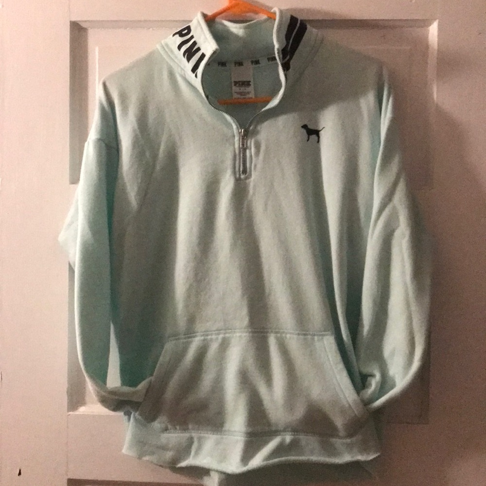 Pink quarter-zip